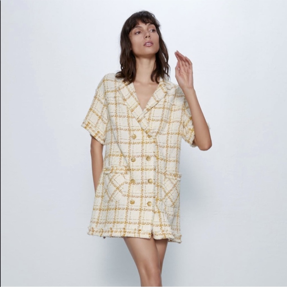 Zara tweed mini dress